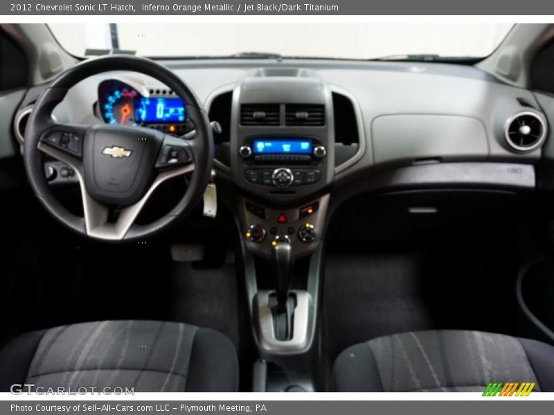 Inferno Orange Metallic / Jet Black/Dark Titanium 2012 Chevrolet Sonic LT Hatch