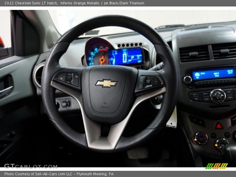 Inferno Orange Metallic / Jet Black/Dark Titanium 2012 Chevrolet Sonic LT Hatch