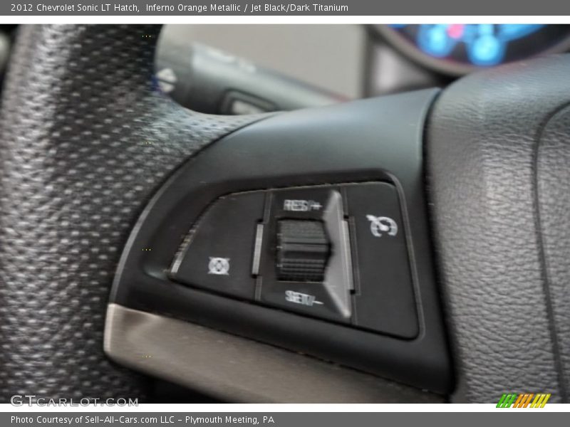 Inferno Orange Metallic / Jet Black/Dark Titanium 2012 Chevrolet Sonic LT Hatch