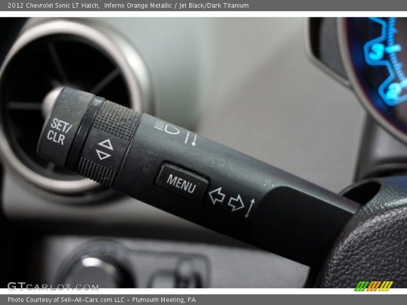 Inferno Orange Metallic / Jet Black/Dark Titanium 2012 Chevrolet Sonic LT Hatch