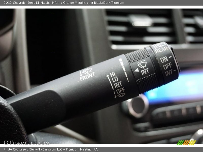Inferno Orange Metallic / Jet Black/Dark Titanium 2012 Chevrolet Sonic LT Hatch