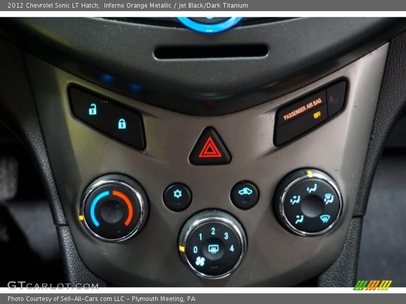 Inferno Orange Metallic / Jet Black/Dark Titanium 2012 Chevrolet Sonic LT Hatch
