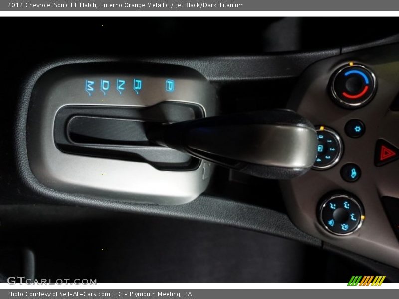 Inferno Orange Metallic / Jet Black/Dark Titanium 2012 Chevrolet Sonic LT Hatch