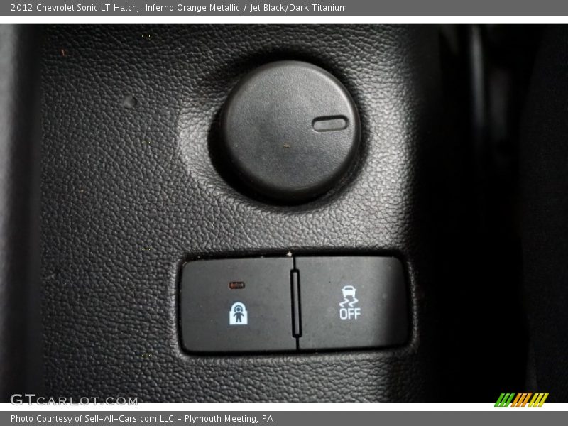Inferno Orange Metallic / Jet Black/Dark Titanium 2012 Chevrolet Sonic LT Hatch