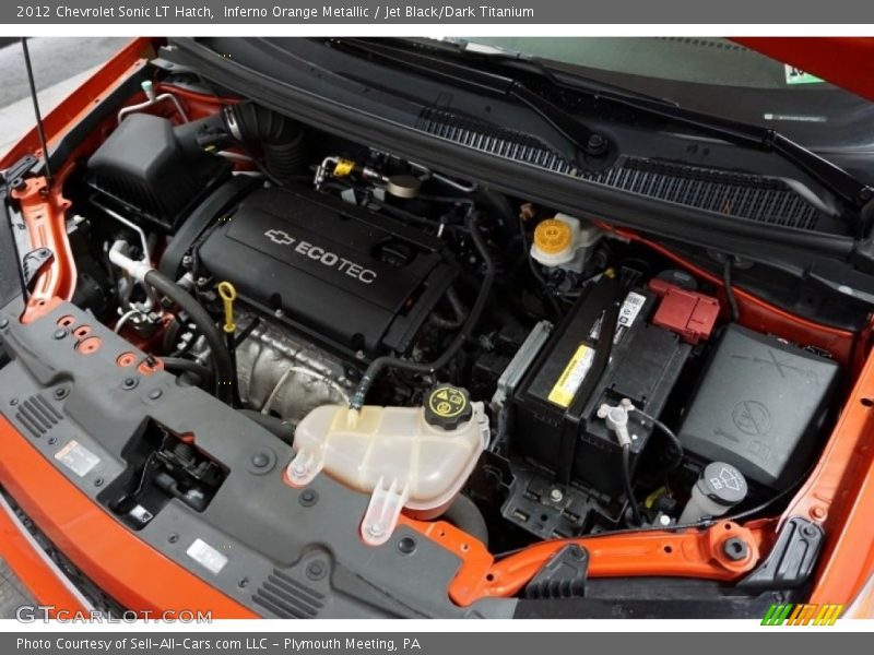 Inferno Orange Metallic / Jet Black/Dark Titanium 2012 Chevrolet Sonic LT Hatch