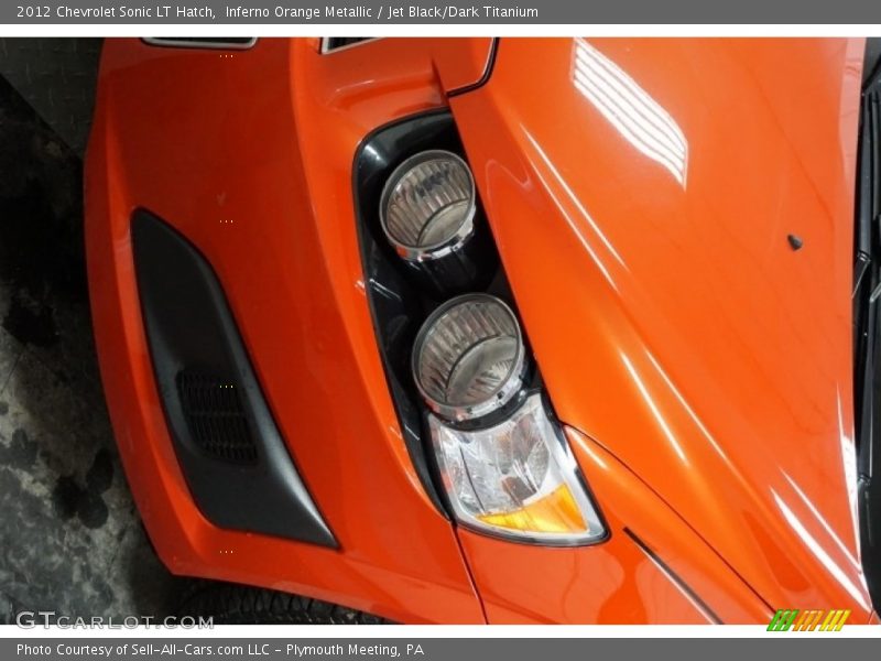 Inferno Orange Metallic / Jet Black/Dark Titanium 2012 Chevrolet Sonic LT Hatch