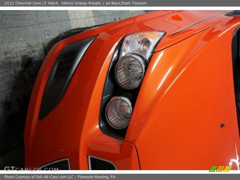 Inferno Orange Metallic / Jet Black/Dark Titanium 2012 Chevrolet Sonic LT Hatch
