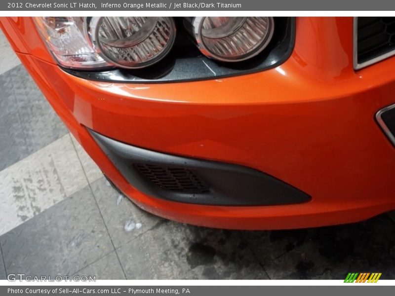 Inferno Orange Metallic / Jet Black/Dark Titanium 2012 Chevrolet Sonic LT Hatch