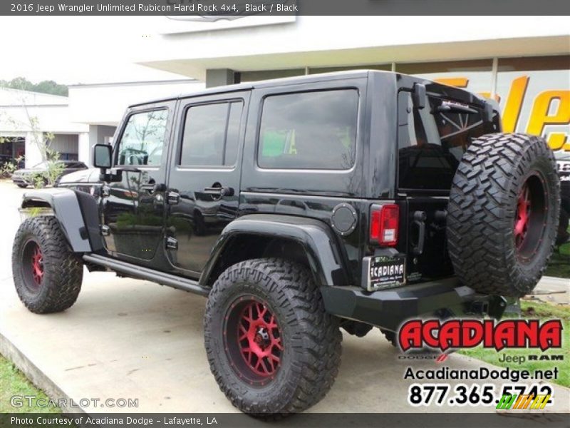Black / Black 2016 Jeep Wrangler Unlimited Rubicon Hard Rock 4x4