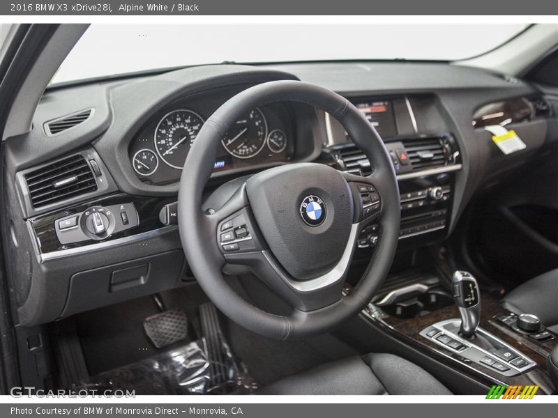 Alpine White / Black 2016 BMW X3 xDrive28i