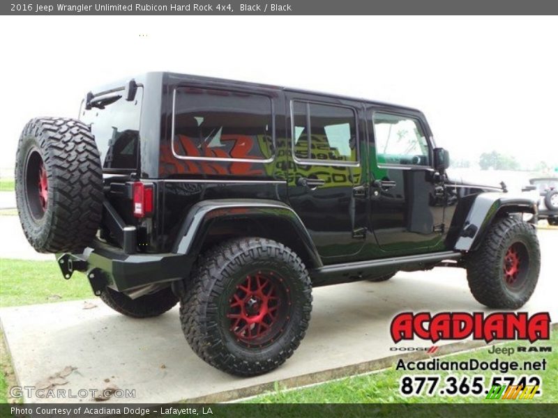 Black / Black 2016 Jeep Wrangler Unlimited Rubicon Hard Rock 4x4