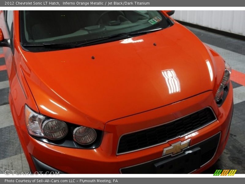Inferno Orange Metallic / Jet Black/Dark Titanium 2012 Chevrolet Sonic LT Hatch
