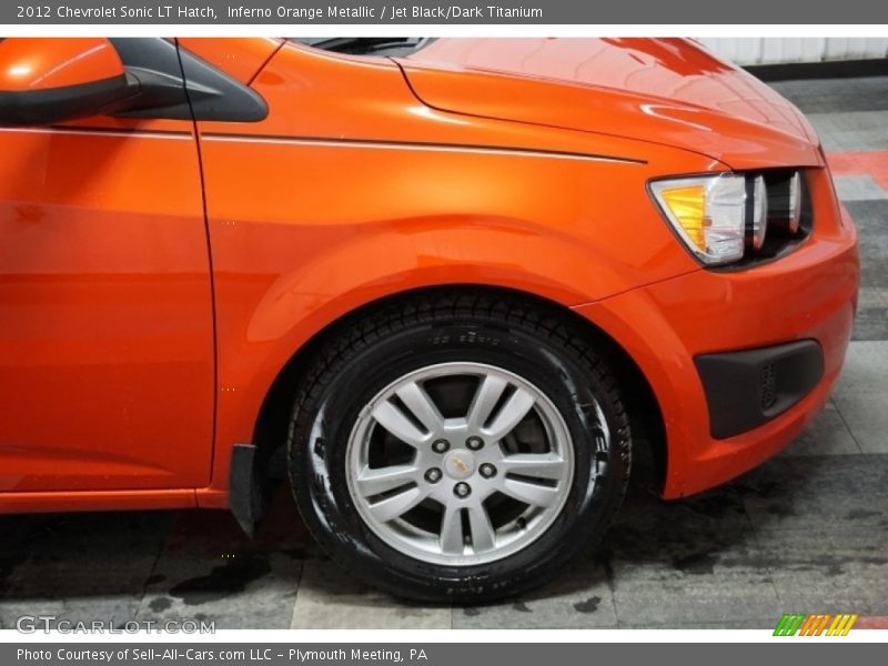 Inferno Orange Metallic / Jet Black/Dark Titanium 2012 Chevrolet Sonic LT Hatch