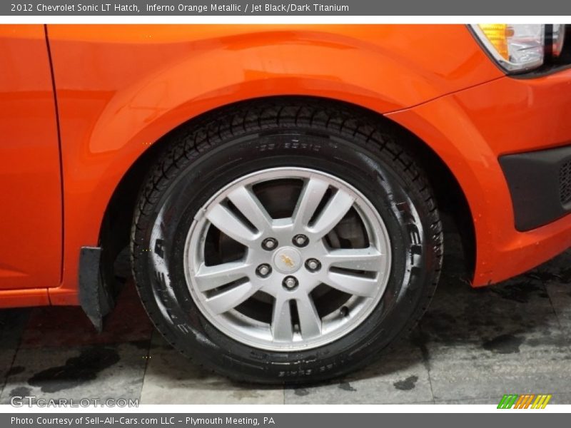 Inferno Orange Metallic / Jet Black/Dark Titanium 2012 Chevrolet Sonic LT Hatch