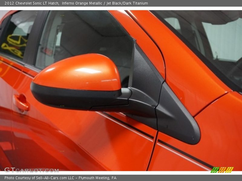 Inferno Orange Metallic / Jet Black/Dark Titanium 2012 Chevrolet Sonic LT Hatch