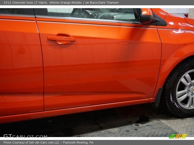 Inferno Orange Metallic / Jet Black/Dark Titanium 2012 Chevrolet Sonic LT Hatch