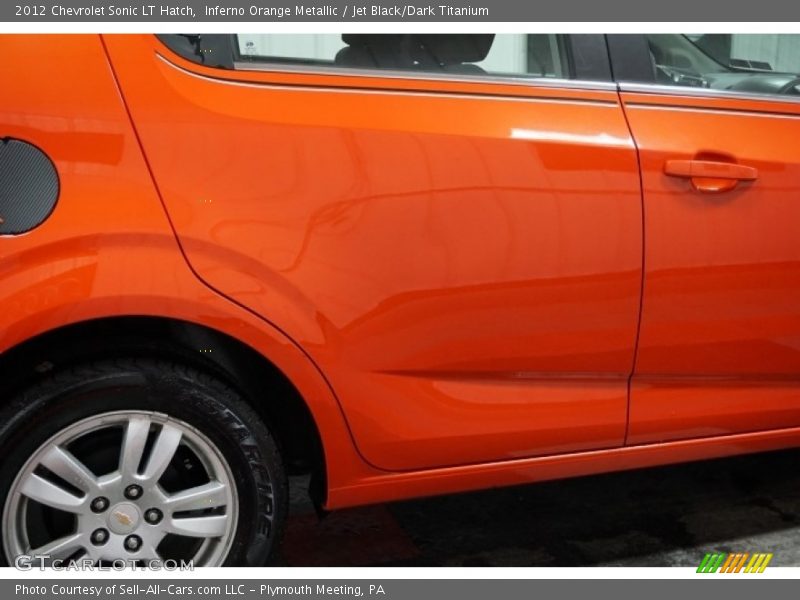 Inferno Orange Metallic / Jet Black/Dark Titanium 2012 Chevrolet Sonic LT Hatch