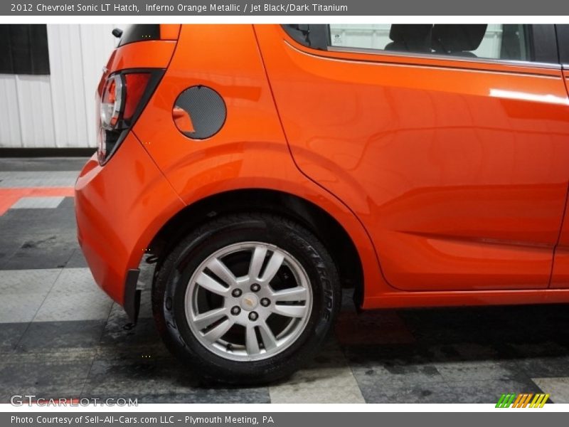 Inferno Orange Metallic / Jet Black/Dark Titanium 2012 Chevrolet Sonic LT Hatch