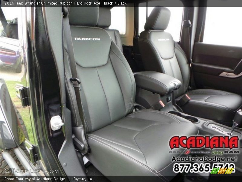 Black / Black 2016 Jeep Wrangler Unlimited Rubicon Hard Rock 4x4