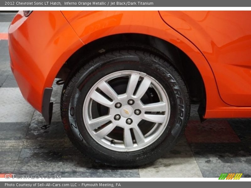 Inferno Orange Metallic / Jet Black/Dark Titanium 2012 Chevrolet Sonic LT Hatch