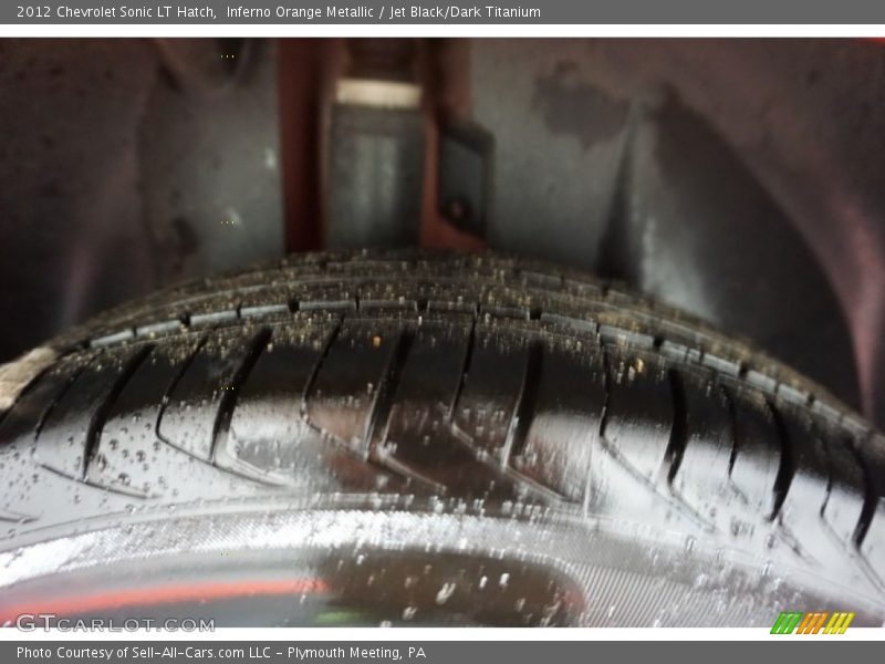 Inferno Orange Metallic / Jet Black/Dark Titanium 2012 Chevrolet Sonic LT Hatch