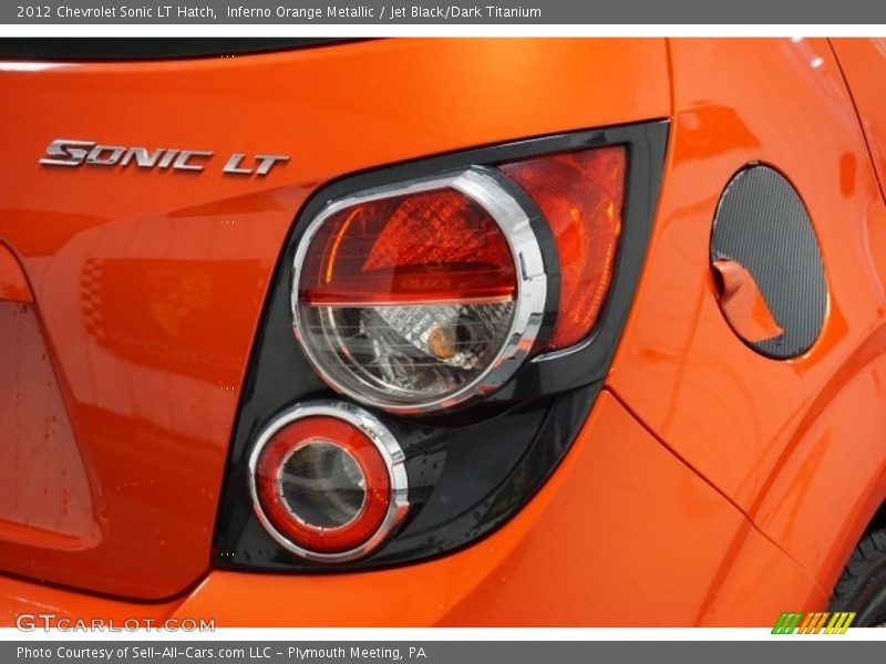 Inferno Orange Metallic / Jet Black/Dark Titanium 2012 Chevrolet Sonic LT Hatch