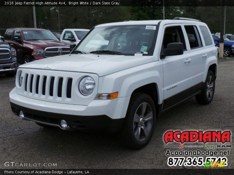 Bright White / Dark Slate Gray 2016 Jeep Patriot High Altitude 4x4