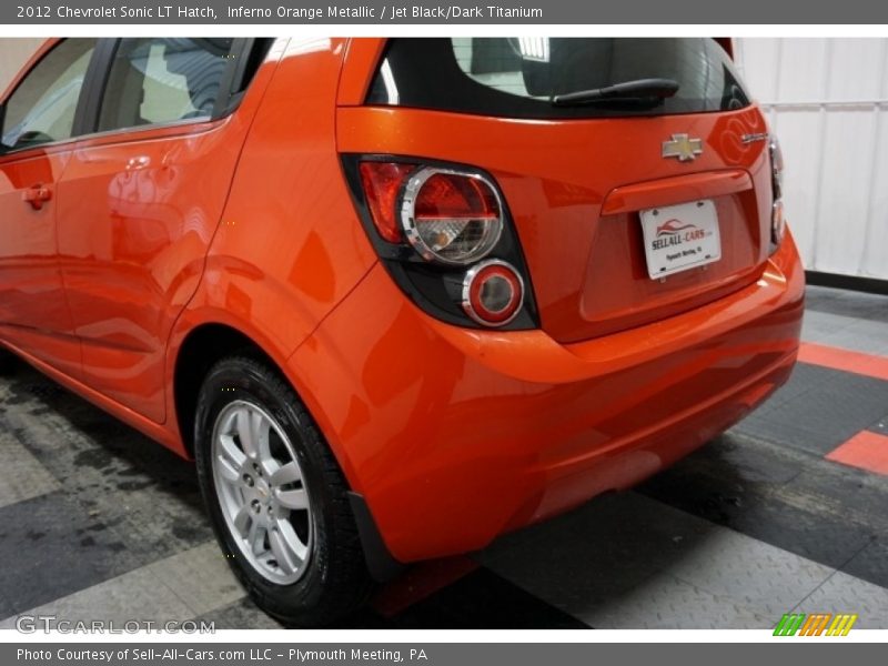 Inferno Orange Metallic / Jet Black/Dark Titanium 2012 Chevrolet Sonic LT Hatch