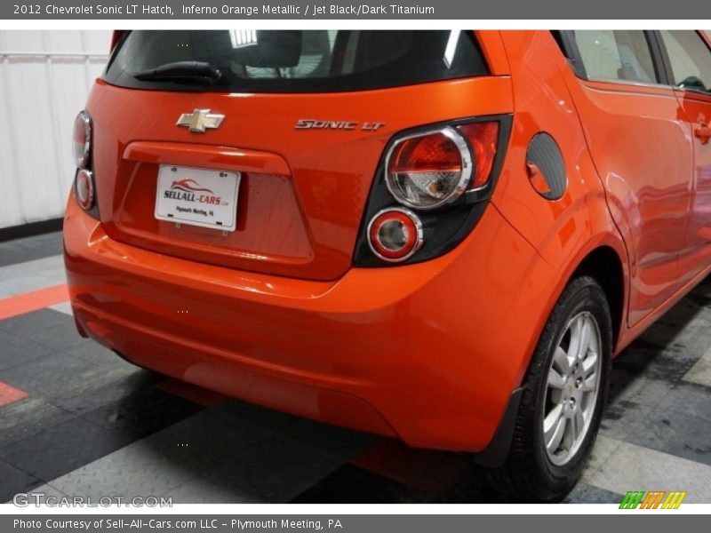 Inferno Orange Metallic / Jet Black/Dark Titanium 2012 Chevrolet Sonic LT Hatch