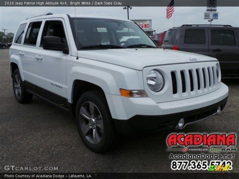 Bright White / Dark Slate Gray 2016 Jeep Patriot High Altitude 4x4