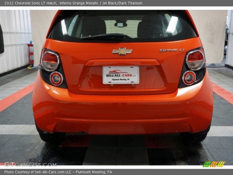 Inferno Orange Metallic / Jet Black/Dark Titanium 2012 Chevrolet Sonic LT Hatch