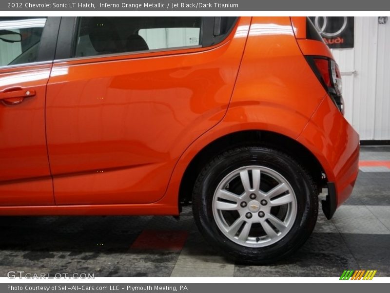 Inferno Orange Metallic / Jet Black/Dark Titanium 2012 Chevrolet Sonic LT Hatch
