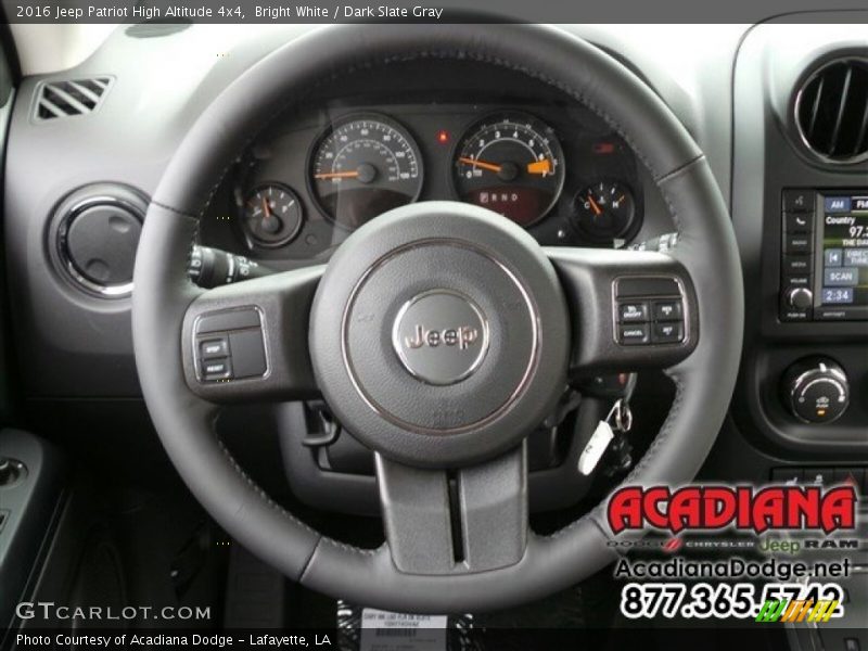 Bright White / Dark Slate Gray 2016 Jeep Patriot High Altitude 4x4