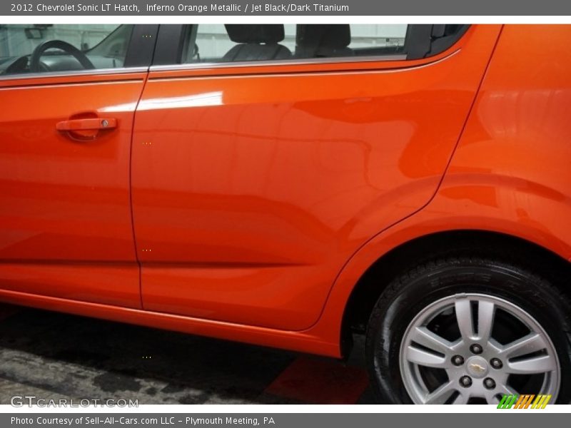 Inferno Orange Metallic / Jet Black/Dark Titanium 2012 Chevrolet Sonic LT Hatch