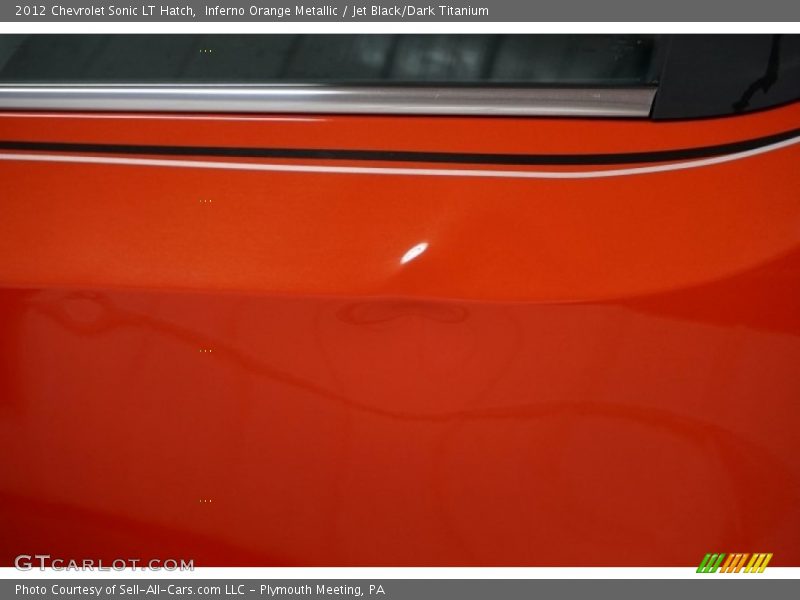 Inferno Orange Metallic / Jet Black/Dark Titanium 2012 Chevrolet Sonic LT Hatch