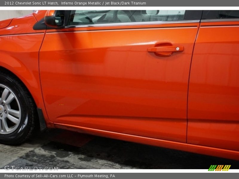 Inferno Orange Metallic / Jet Black/Dark Titanium 2012 Chevrolet Sonic LT Hatch