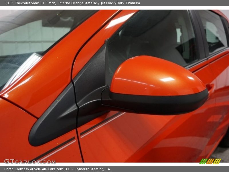Inferno Orange Metallic / Jet Black/Dark Titanium 2012 Chevrolet Sonic LT Hatch