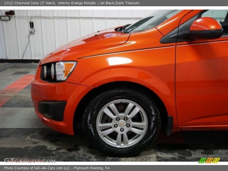 Inferno Orange Metallic / Jet Black/Dark Titanium 2012 Chevrolet Sonic LT Hatch