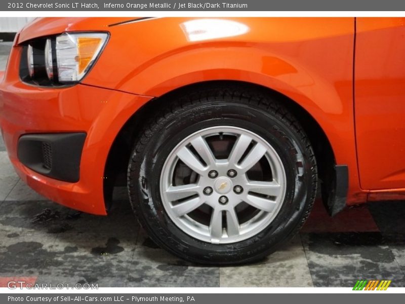 Inferno Orange Metallic / Jet Black/Dark Titanium 2012 Chevrolet Sonic LT Hatch