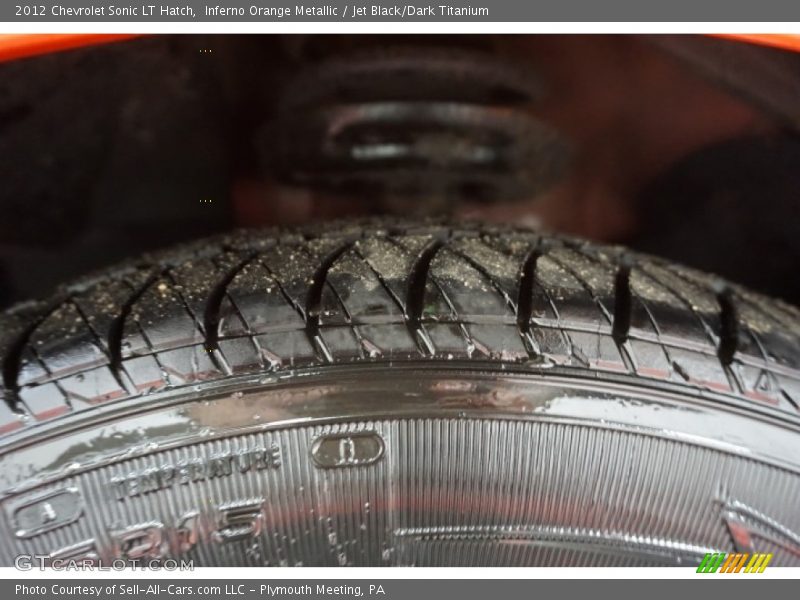 Inferno Orange Metallic / Jet Black/Dark Titanium 2012 Chevrolet Sonic LT Hatch