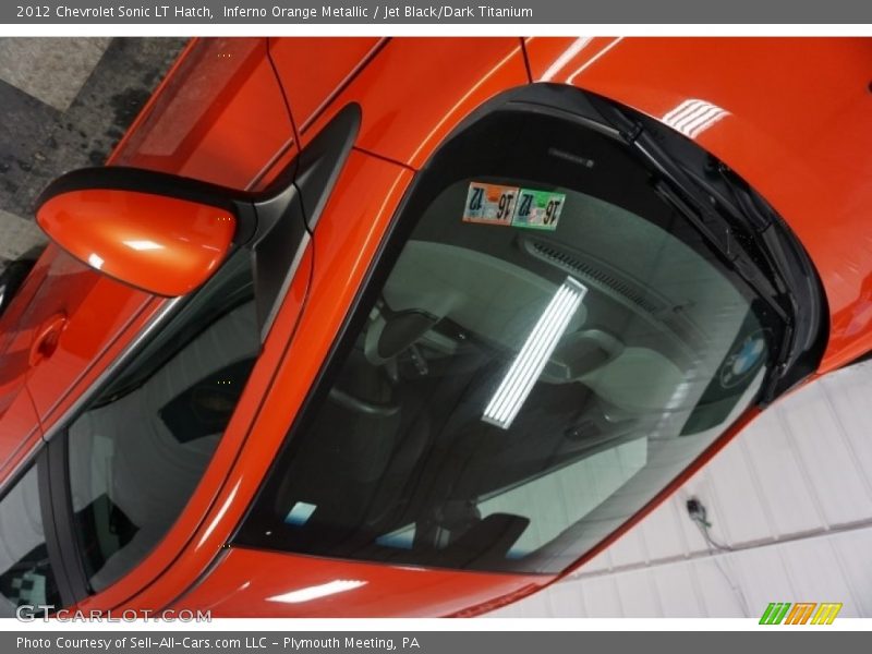 Inferno Orange Metallic / Jet Black/Dark Titanium 2012 Chevrolet Sonic LT Hatch