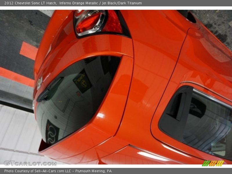 Inferno Orange Metallic / Jet Black/Dark Titanium 2012 Chevrolet Sonic LT Hatch