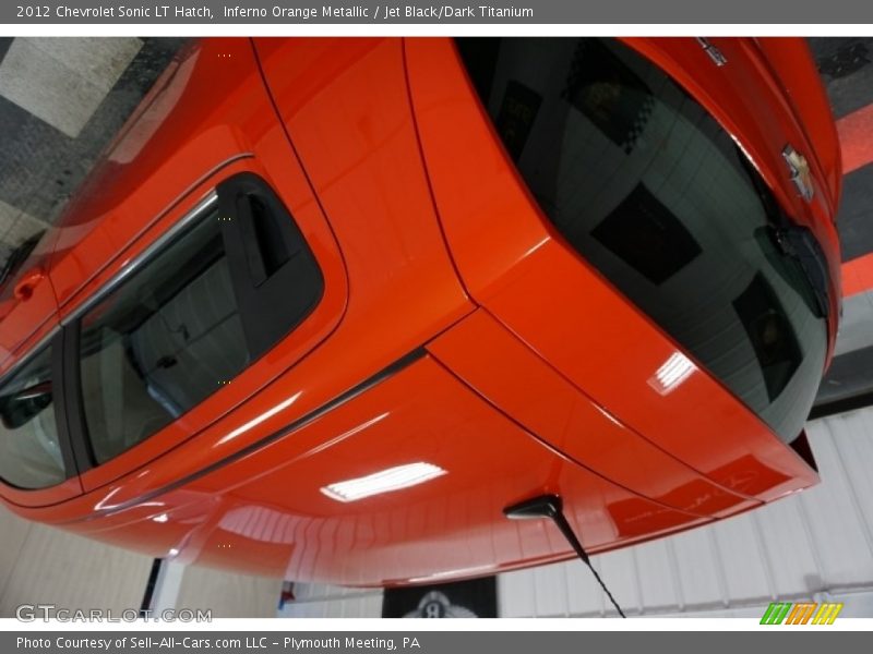 Inferno Orange Metallic / Jet Black/Dark Titanium 2012 Chevrolet Sonic LT Hatch