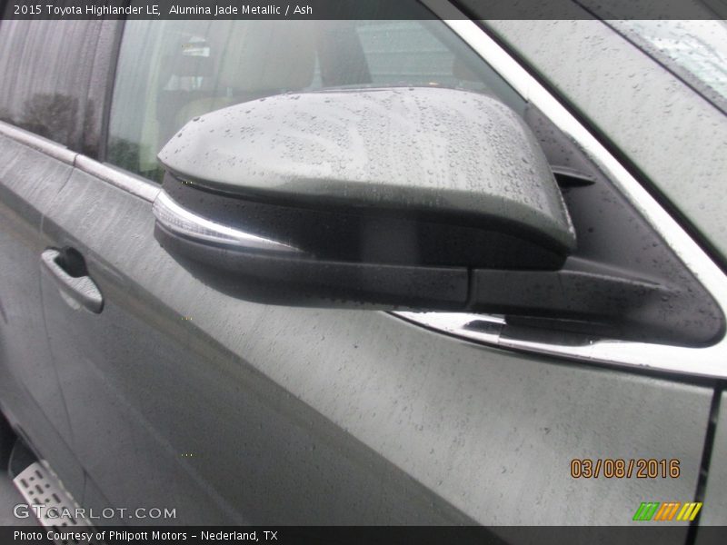 Alumina Jade Metallic / Ash 2015 Toyota Highlander LE