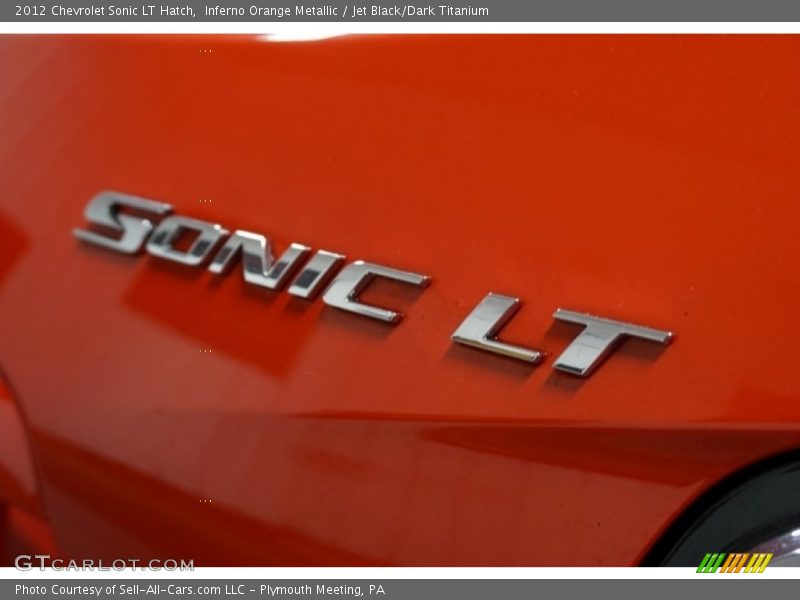 Inferno Orange Metallic / Jet Black/Dark Titanium 2012 Chevrolet Sonic LT Hatch