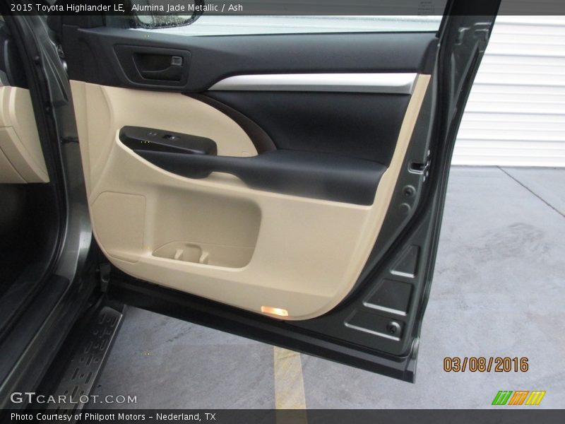 Alumina Jade Metallic / Ash 2015 Toyota Highlander LE