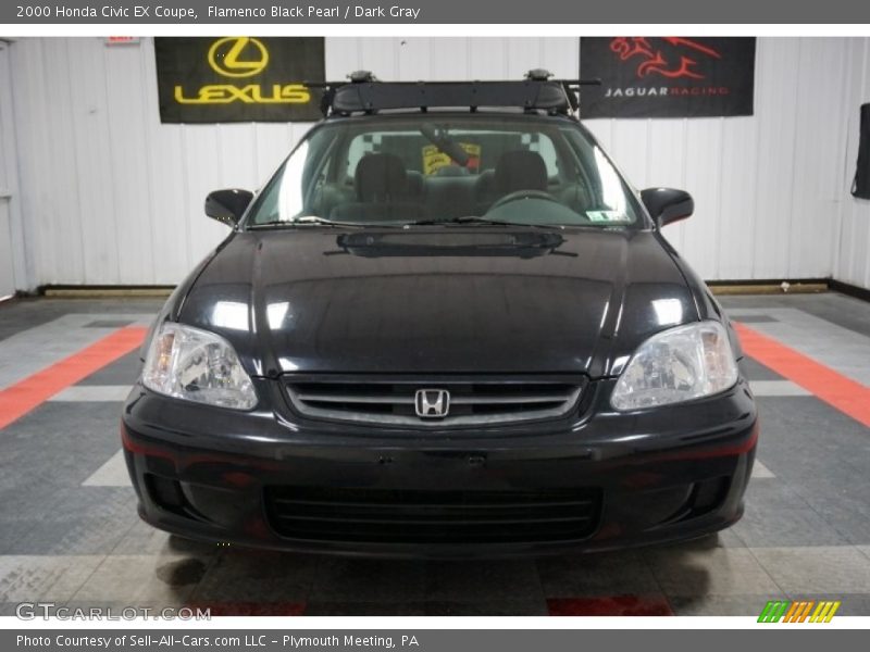 Flamenco Black Pearl / Dark Gray 2000 Honda Civic EX Coupe