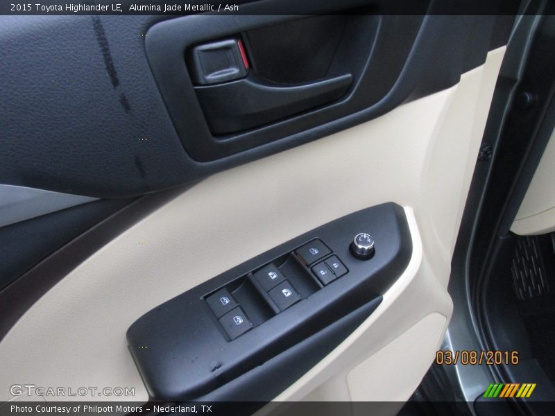 Alumina Jade Metallic / Ash 2015 Toyota Highlander LE