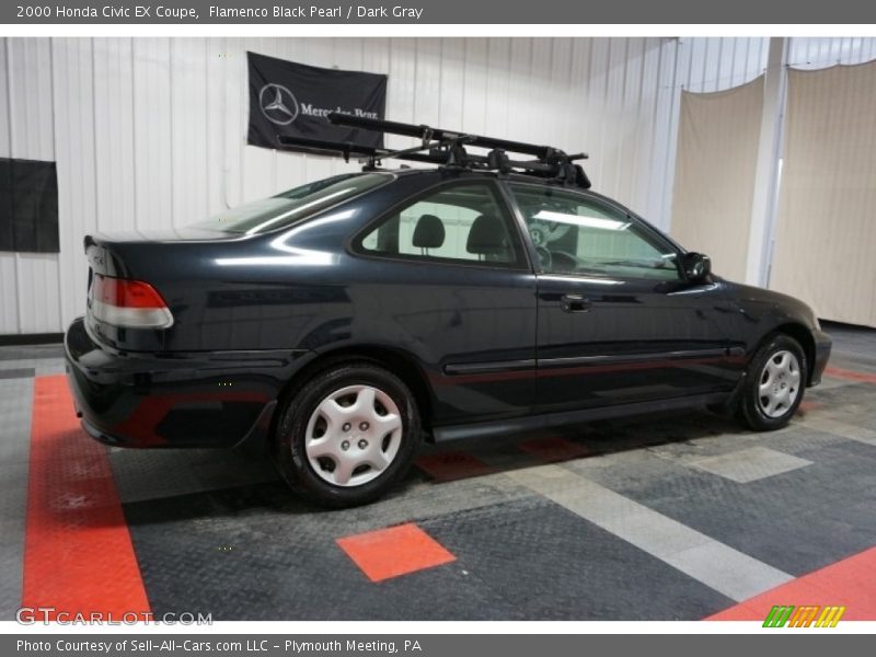 Flamenco Black Pearl / Dark Gray 2000 Honda Civic EX Coupe