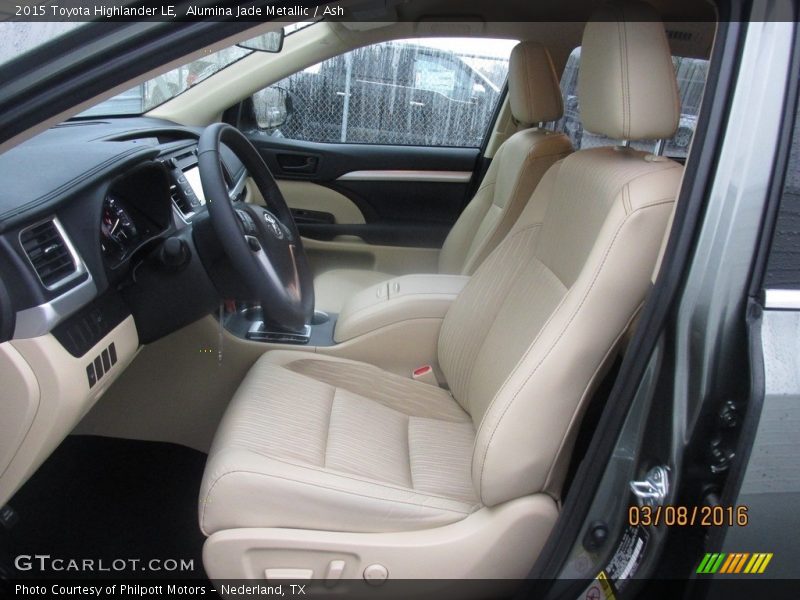 Alumina Jade Metallic / Ash 2015 Toyota Highlander LE